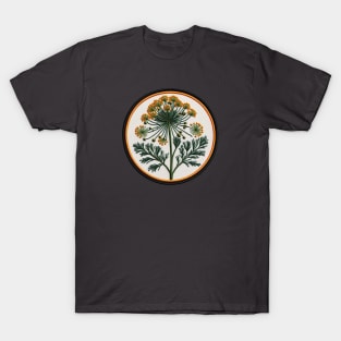Dill Flower Embroidered Patch T-Shirt
